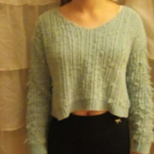 Knitted Cropped Sweater